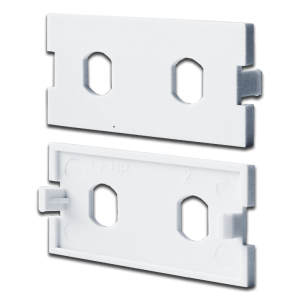 Modular insert for two ST adapters for LAN-MB box, white